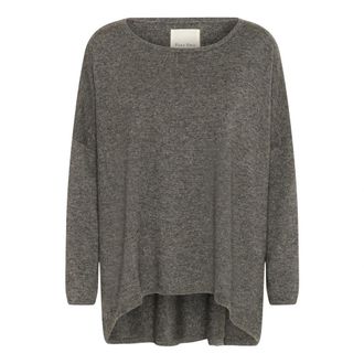 Part Two Tila PW Pullover - Dames - Ronde hals truien - Grijs - S - Wol - Truien & Vesten