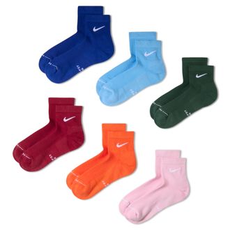 Nike Unisex Everyday Elevated Ankle Socks (6 Pairs) in Multicolor | HQ8031-915