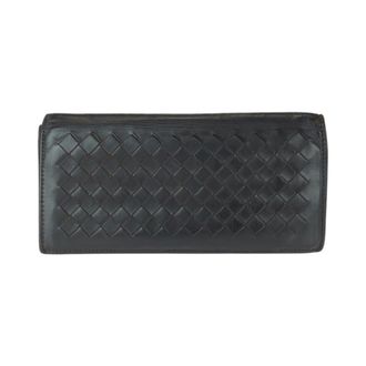 Bottega Veneta Brown Dark Brown Intrecciato Long Wallet (Bi-Fold) (Pre-Owned)