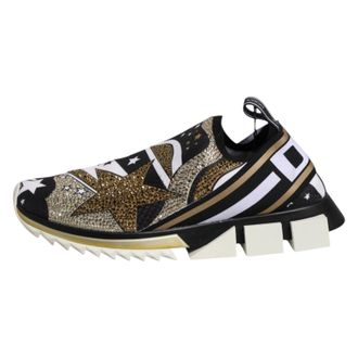 Dolce & Gabbana Mens Multicolor Sorrento Low Top Sneakers Shoes Elastane