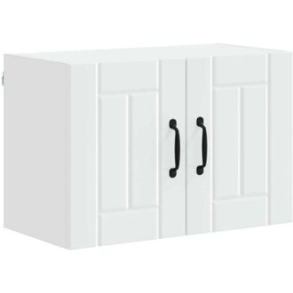 vidaXL Kitchen Wall Cabinet Wall-mounted Lucca White 60 x 31 x 40 cm vidaXL