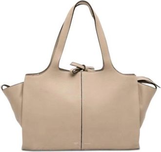 Celine Pre-owned Trifold Tote Bag - Dames - Vintage Shopper - Beige - ONE Size - Leer - Vintage