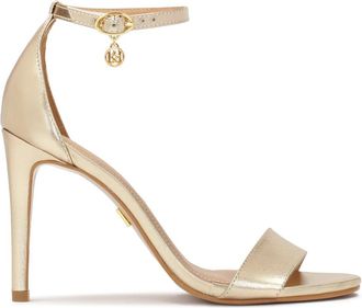 Kazar Gouden sandalen met ingebouwde hak - Dames - Sandalen met hakken - Geel - 38 EU - Leer - Schoenen