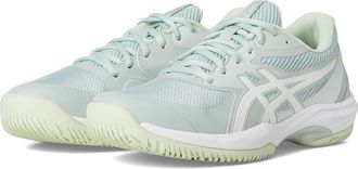 Asics Game FF Tennis Shoes Womens Tennis Shoes Lichen Rock/White : 5.5 B - Medium, Textile
