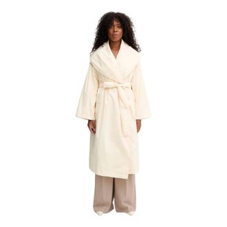 Liviana Conti Jassen, Dames, Beige, S, Polyester, Omslagjas met sjaalkraag