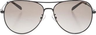 Tory Burch Eleanor Pilot Zonnebril - Dames - Zonnebrillen - Zwart - 60 MM - Accessoires