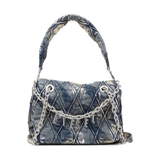 Diesel Borsa a Spalla Charm-D - - Bags - Donna - Blu - ONE SIZE