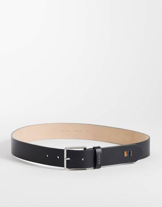 Paul Smith Cintura nera con cuciture multicolore-Nero