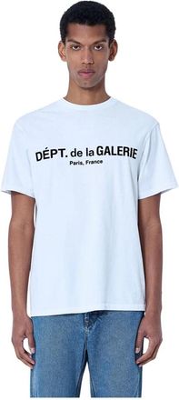 Gallery Dept. Cotton Jersey Logo T-Shirt - Heren - T-shirts - Wit - XL - Katoen - Tops