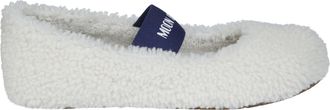 Moon Boot MB Shearling Ballerina Elastic Strap Flats