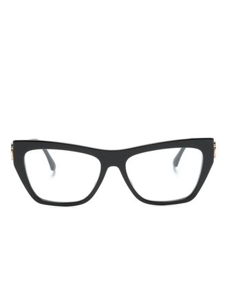 Etro Pegaso-motif butterfly-frame glasses - unisex - Acetate - 54 - Black