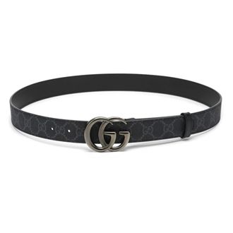 Gucci Heren, Accessoires, Zwart, Maat: 110 CM Leer
