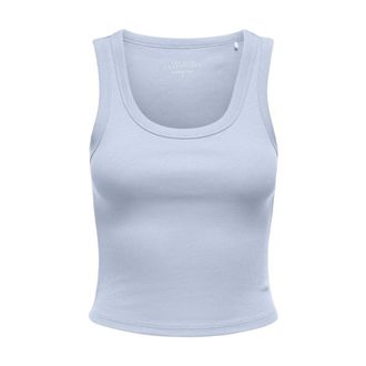 Only Sleeveless Tops, female, Blue, Size: XS Sleeveless Round Neck Tank Top