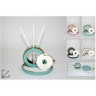 Trade Shop Trade Shop - Set Profumatore DAmbiente Cerchio Con Bastoncini Idea Regalo 4 Colori Cm001434