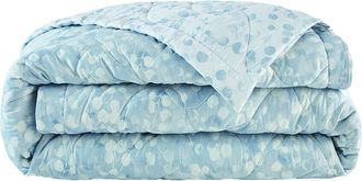 Anne de Sol&egrave;ne Anne De Solene 300 Thread Count Rosee Blue Sateen Coverlet