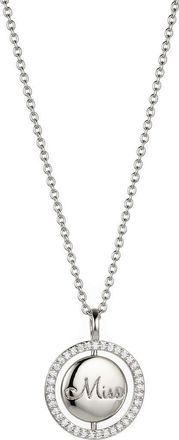 Nadri Smitten Miss/Mrs. Pendant Necklace in Rhodium at Nordstrom Rack