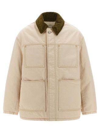 Ami Beige Solid Jacket