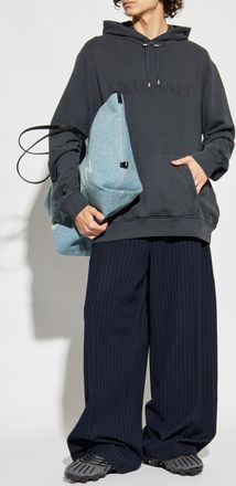 Balmain Sweatshirt With Logo, Mens, Grey