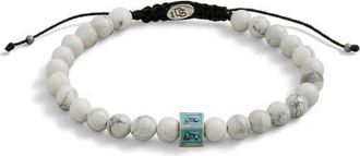 Degs & Sal Mens Venetian Lion Slider Bracelet in Turquoise/White at Nordstrom