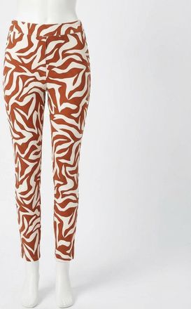 Spanx On The Go Zebra Print Pant In Clay, White