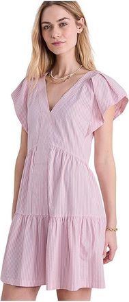 Vineyard Vines Sophie Harbor Dress Womens Dress Vineyard Seersucker - Palm Beach/White Cap : SM, Nylon/Spandex