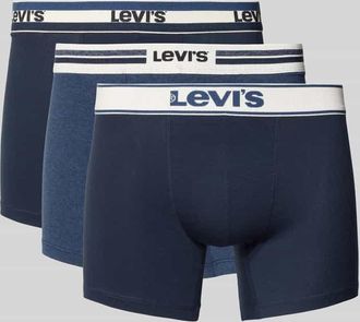 Levi's Boxershorts mit elastischem Logo-Bund im 3er-Pack in Marine, Größe XL