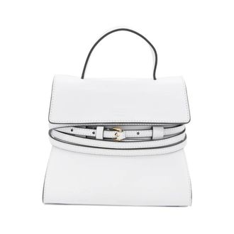 Moschino Handbags, female, White, Size: ONE SIZE Tie Me Borsa Piccola