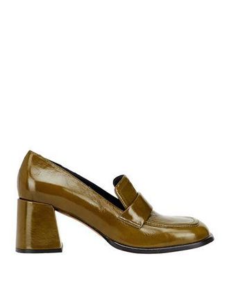 8 by YOOX PATENT LEATHER HEELED LOAFER