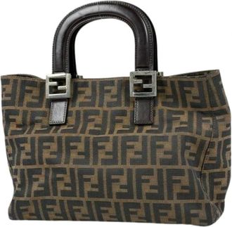 Fendi Pre-owned Handbags, female, Brown, Size: ONE SIZE Pre-owned Tote Bag