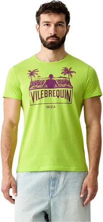 Vilebrequin T-shirt met korte mouwen - Heren - T-shirts - Groen - M - Katoen - Tops