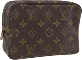 Louis Vuitton Pre-owned Clutches, female, Brown, Size: ONE SIZE Pre-owned Monogram Pouch