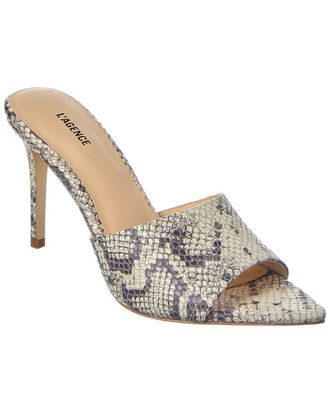 L'agence Lolita Leather Heeled Mule