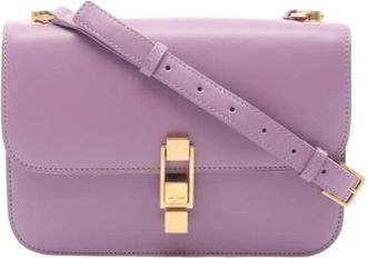 Saint Laurent Pre-owned Cross Body Bags, female, Purple, Size: ONE SIZE Pre-owned Vintage Shoulder Bag