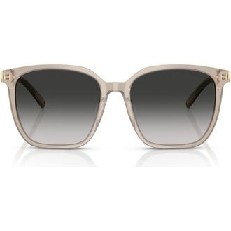 Tiffany & Co. 56mm Gradient Square Sunglasses in Opal Taupe/grey Gradient at Nordstrom