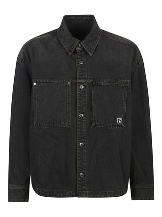 Wooyoungmi pocket long-sleeve shirt - Black