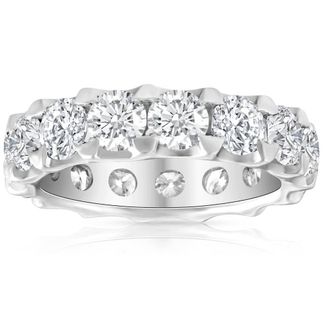 Pompeii3 5 Ct Moissanite Eternity Ring in 10k White, Yellow, or Rose Gold (F-G,VVS2)