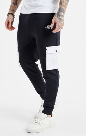 Siksilk Jogger de carga azul marino M