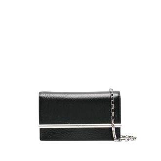 Alexander McQueen Tassen, Dames, Zwart, ONE Size, Leer, Mini Cross-Bar Crossbody Tas