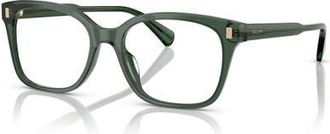 Ralph Lauren 53mm Rectangle optical glasses in Green at Nordstrom