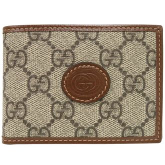 Gucci Beige Gg Supreme Wallet (Bi-Fold) (Pre-Owned)
