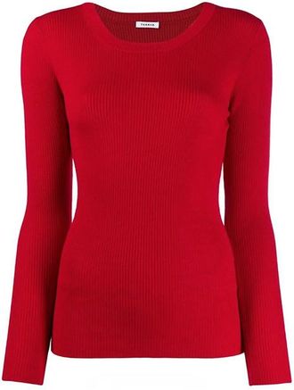P.A.R.O.S.H. Wool Slim-fit Ribbed Open Back Jumper Size XS