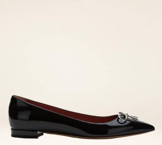 Bally Bovery-Bow Patent Leather Pumps, Brand Size 36.5 ( US Size 6 )