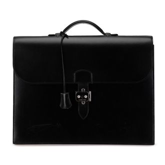 Herm&egrave;s Black Box Calf Sac A Depeches 38