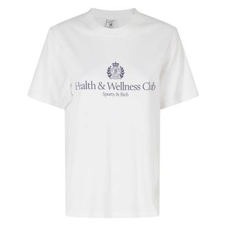 Sporty & Rich T-Shirt H&W - female - Sporty & Rich - T-Shirts - White - XS - Tops