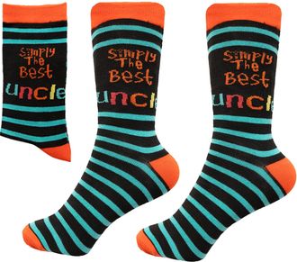 Shatchi Mens Shatchi One Size Simply The Best Novelty Socks for Father Mother s Day Uncle Auntie Nana Brother Sister Bo, Simply The Best Uncle, One Size UK