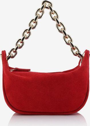 Fabiana Filippi Mini-Handtasche aus Wildleder Eyelets