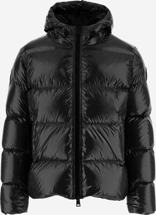 Herno gewatteerd nylon donsjack met capuchon
