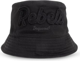 Dsquared2 Logo Hat - Heren - Hoeden - Zwart - ONE Size - Katoen - Accessoires