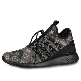 Louis Vuitton Fastlane Sneakers Black Monogram Denim 1A5B8O