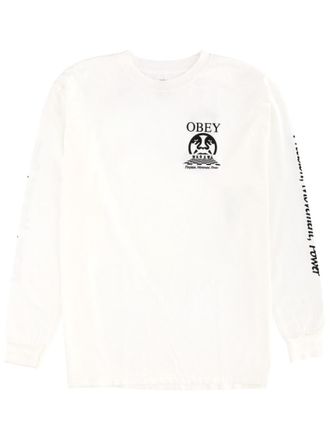 Obey White Graphic Crew Neck T-Shirt